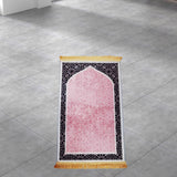 Maxbell Prayer Rug Islamic Patterned Floormat for Traveling Bedroom Ramadan Eid Gift Style C