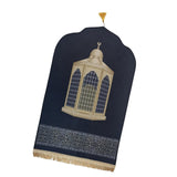Maxbell Prayer Rug with Tassels Thick Gift Decoration Praying Rug for Kids Men Women