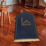 Maxbell Prayer Rug with Tassels Thick Gift Decoration Praying Rug for Kids Men Women