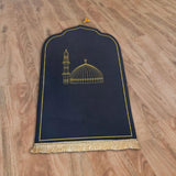 Maxbell Prayer Rug with Tassels Thick Gift Decoration Praying Rug for Kids Men Women