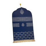 Maxbell Prayer Rug with Tassels Thick Gift Decoration Praying Rug for Kids Men Women