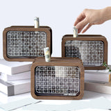 Maxbell Wooden Money Box with Counter Jar Wooden Savings Box for Children's Day Kids 1000 Dollar