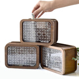 Maxbell Wooden Money Box with Counter Jar Wooden Savings Box for Children's Day Kids 1000 EUR