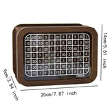 Maxbell Wooden Money Box with Counter Jar Wooden Savings Box for Children's Day Kids 1000 EUR