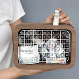 Maxbell Wooden Money Box with Counter Jar Wooden Savings Box for Children's Day Kids 1000 EUR