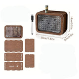 Maxbell Wooden Money Box with Counter Jar Wooden Savings Box for Children's Day Kids 1000 EUR