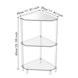 Maxbell Corner Side Table Multipurpose End Table for Kitchen Small Space Restaurant