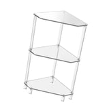 Maxbell Corner Side Table Multipurpose End Table for Kitchen Small Space Restaurant