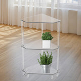 Maxbell Corner Side Table Multipurpose End Table for Kitchen Small Space Restaurant
