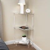 Maxbell Corner Side Table Multipurpose End Table for Kitchen Small Space Restaurant