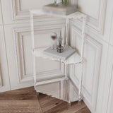 Maxbell Corner Side Table Multipurpose End Table for Kitchen Small Space Restaurant