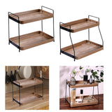 Maxbell 2 Tier Kitchen Counter Shelf Spice Jars Rack for Countertop Office Dorm Room Style A