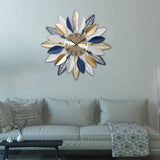 Maxbell Large Wall Clock Creative Round Big Clock for Bedroom Dining Room Restaurant
