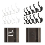 Maxbell 10Pcs Coat Hooks for Hanging Hat Rack Wall Mount for Office Bathroom Kitchen White