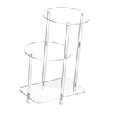 Maxbell Acrylic Side Table for Drink Coffee NightStand for Living Room Entrance Home Round