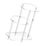 Maxbell Acrylic Side Table for Drink Coffee NightStand for Living Room Entrance Home Round