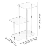 Maxbell Acrylic Side Table for Drink Coffee NightStand for Living Room Entrance Home Square