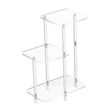 Maxbell Acrylic Side Table for Drink Coffee NightStand for Living Room Entrance Home Square