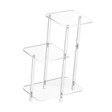 Maxbell Acrylic Side Table for Drink Coffee NightStand for Living Room Entrance Home Square