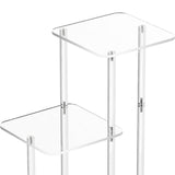 Maxbell Acrylic Side Table for Drink Coffee NightStand for Living Room Entrance Home Square