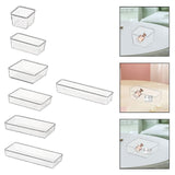 Maxbell Drawer Organizer Clear for Bedroom Dresser Kitchen Gadgets Utensils Bathroom 7.5cmx7.5cm