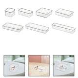 Maxbell Drawer Organizer Clear for Bedroom Dresser Kitchen Gadgets Utensils Bathroom 7.5cmx7.5cm