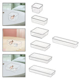 Maxbell Drawer Organizer Clear for Bedroom Dresser Kitchen Gadgets Utensils Bathroom 7.5cmx7.5cm