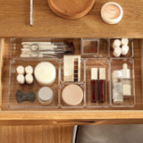 Maxbell Drawer Organizer Clear for Bedroom Dresser Kitchen Gadgets Utensils Bathroom 7.5cmx7.5cm