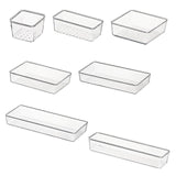 Maxbell Drawer Organizer Clear for Bedroom Dresser Kitchen Gadgets Utensils Bathroom 7.5cmx7.5cm