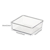 Maxbell Drawer Organizer Clear for Bedroom Dresser Kitchen Gadgets Utensils Bathroom 15cmx15cm