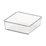 Maxbell Drawer Organizer Clear for Bedroom Dresser Kitchen Gadgets Utensils Bathroom 15cmx15cm