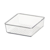 Maxbell Drawer Organizer Clear for Bedroom Dresser Kitchen Gadgets Utensils Bathroom 15cmx15cm