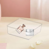 Maxbell Drawer Organizer Clear for Bedroom Dresser Kitchen Gadgets Utensils Bathroom 15cmx15cm