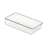 Maxbell Drawer Organizer Clear for Bedroom Dresser Kitchen Gadgets Utensils Bathroom 23cmx15cm