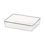 Maxbell Drawer Organizer Clear for Bedroom Dresser Kitchen Gadgets Utensils Bathroom 23cmx15cm