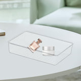 Maxbell Drawer Organizer Clear for Bedroom Dresser Kitchen Gadgets Utensils Bathroom 23cmx15cm