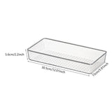 Maxbell Drawer Organizer Clear for Bedroom Dresser Kitchen Gadgets Utensils Bathroom 30.5cmx15cm