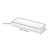 Maxbell Drawer Organizer Clear for Bedroom Dresser Kitchen Gadgets Utensils Bathroom 38cmx15cm