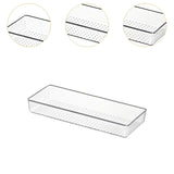 Maxbell Drawer Organizer Clear for Bedroom Dresser Kitchen Gadgets Utensils Bathroom 38cmx15cm