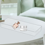 Maxbell Drawer Organizer Clear for Bedroom Dresser Kitchen Gadgets Utensils Bathroom 38cmx15cm