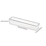 Maxbell Drawer Organizer Clear for Bedroom Dresser Kitchen Gadgets Utensils Bathroom 30.5cmx7.5cm