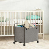Maxbell Laundry Basket with Wheels Multiuse Storage Bin for College Bedroom Bathroom