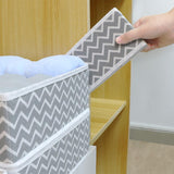 Maxbell 6x Drawer Organizer Storage Bins Closet Organization for Lingerie Bras Belts Wave Pattern Gray