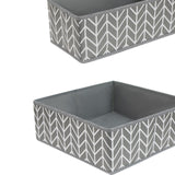 Maxbell 6x Drawer Organizer Storage Bins Closet Organization for Lingerie Bras Belts Branch Gray