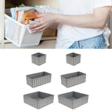 Maxbell 6x Drawer Organizer Storage Bins Closet Organization for Lingerie Bras Belts Branch Gray