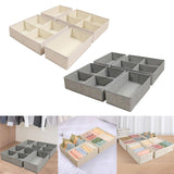 Maxbell 4 Pieces Drawer Organizer Practical Closet Organization for Belts Socks Bras Gray