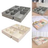 Maxbell 4 Pieces Drawer Organizer Practical Closet Organization for Belts Socks Bras Gray