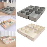 Maxbell 4 Pieces Drawer Organizer Practical Closet Organization for Belts Socks Bras Gray