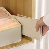 Maxbell 4 Pieces Drawer Organizer Practical Closet Organization for Belts Socks Bras Beige