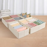 Maxbell 4 Pieces Drawer Organizer Practical Closet Organization for Belts Socks Bras Beige